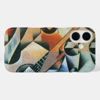 Gitarre (Banjo) und Brille, Juan Gris, Vintage Art