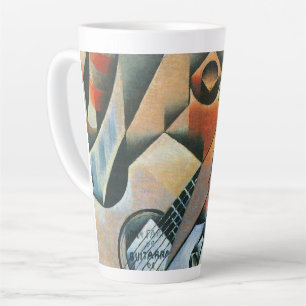 Gitarre (Banjo) und Brille, Juan Gris, Vintage Art Milchtasse