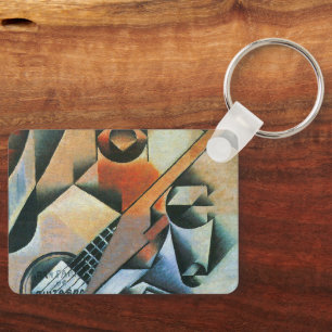 Gitarre (Banjo) und Brille, Juan Gris, Vintage Kun Schlüsselanhänger