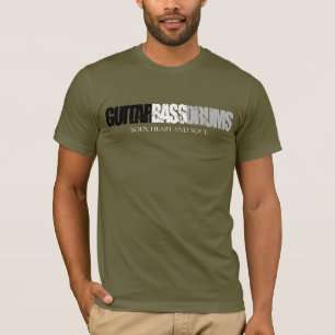 Gitarre, Baß, trommelt T - Shirt