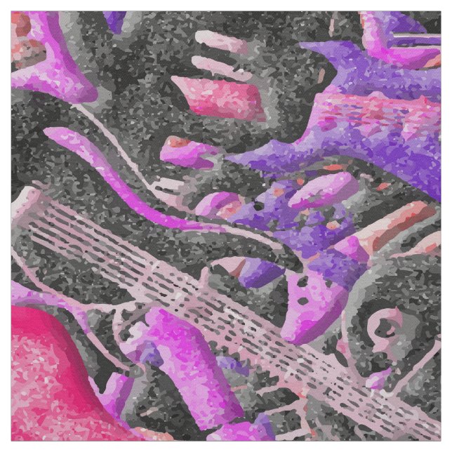 Gitarre besprüht Gewebe Stoff (Muster)