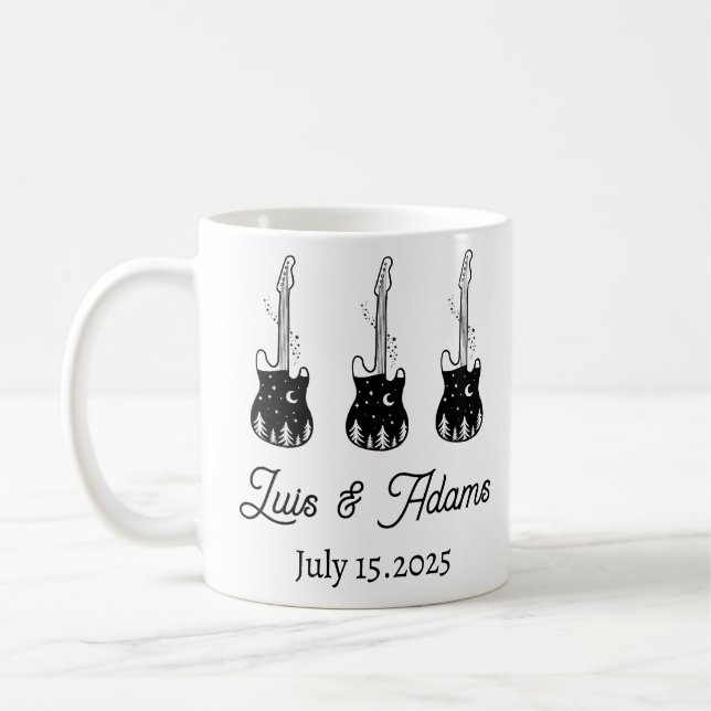 Gitarre-Camping-Tasse Kaffeetasse (Links)