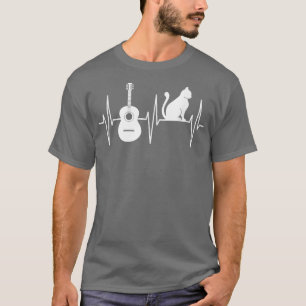 Gitarre Cat Lover Musician Gitarrist Gitarre Playe T-Shirt