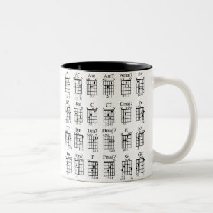 Gitarre Chords Zweifarbige Tasse