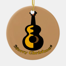 Gitarre ChristmasTree Verzierung Keramik Ornament