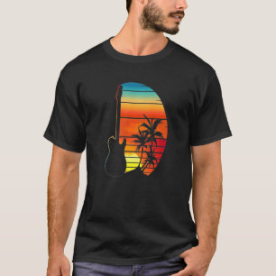 Gitarre Cool Retro präsentiert Hübsch wunderschön T-Shirt