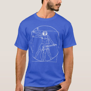 Gitarre Da Vinci Vitruvianischer Mensch Gitarrespi T-Shirt