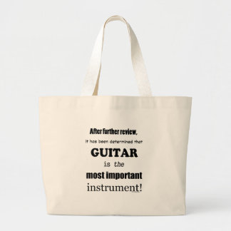 Gitarre das wichtigste Instrument Jumbo Stoffbeutel