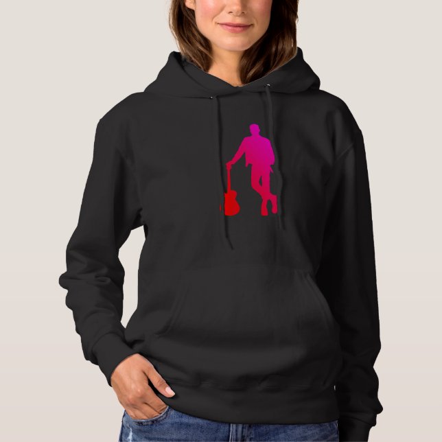 Gitarre der Frauen Hoodie (Vorderseite)