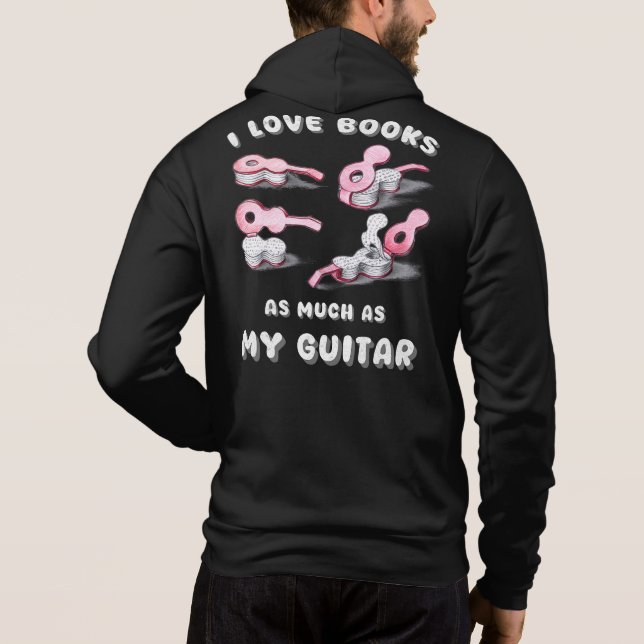 Gitarre der Männer in der Liebe hinten und vorne Hoodie (Rückseite)