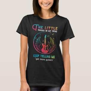 Gitarre Die kleinen Stimmen in meinem Kopf bekomme T-Shirt