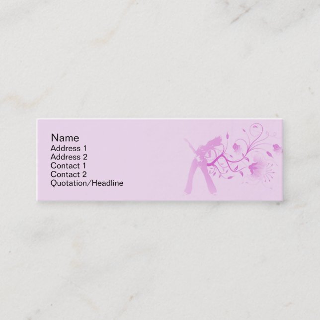 Gitarre - dünn mini visitenkarte (Vorderseite)