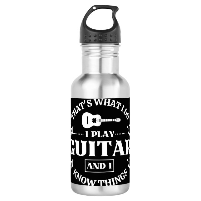 Gitarre Edelstahlflasche (Vorderseite)