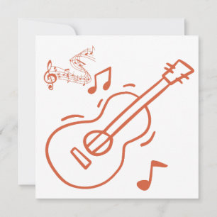 Gitarre Einladung