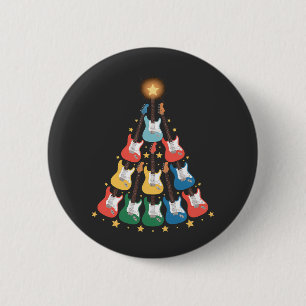 Gitarre Electric Music Instruments Weihnachtsbaum Button