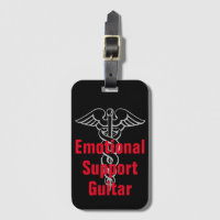 Gitarre "Emotionale Unterstützung" Funny Luggage T
