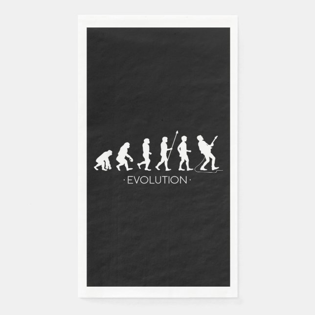 Gitarre |Evolution des Gitarrist | Rock Music Guit Serviette (Vorderseite)