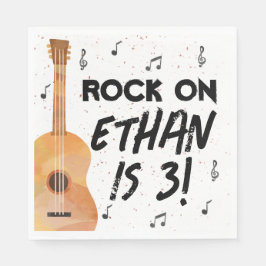 Gitarre Geburtstagsfeier Napkins Serviette