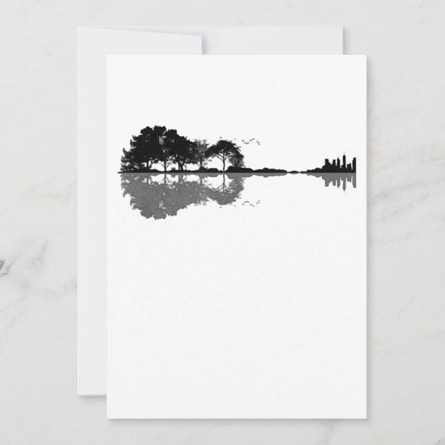 Gitarre-Gitarre-Natur Est Musik Bass Gitarrist Dankeskarte (Vorderseite)