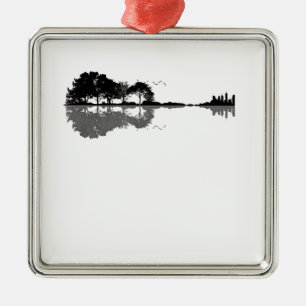 Gitarre-Gitarre-Natur Est Musik Bass Gitarrist Ornament Aus Metall