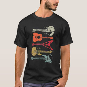 Gitarre Gitarre Retro-Stil für Gitarristen T-Shirt