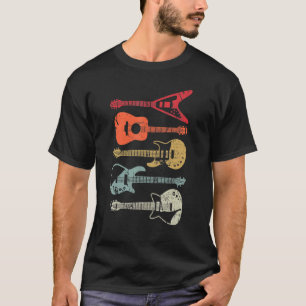 Gitarre Gitarre Retro-Stil Für Gitarristen T-Shirt