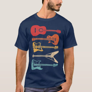 Gitarre Gitarrenliebhaber Retro-Stil für Gitarrist T-Shirt