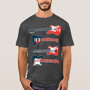 Gitarre Gitarrist Liebhaber Instrument E-Bass  T-Shirt