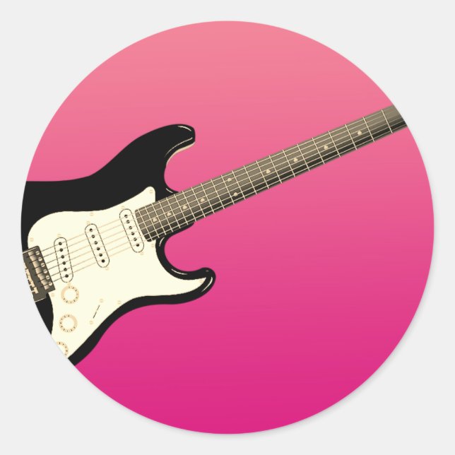 Gitarre Gradient Sticker (Vorderseite)