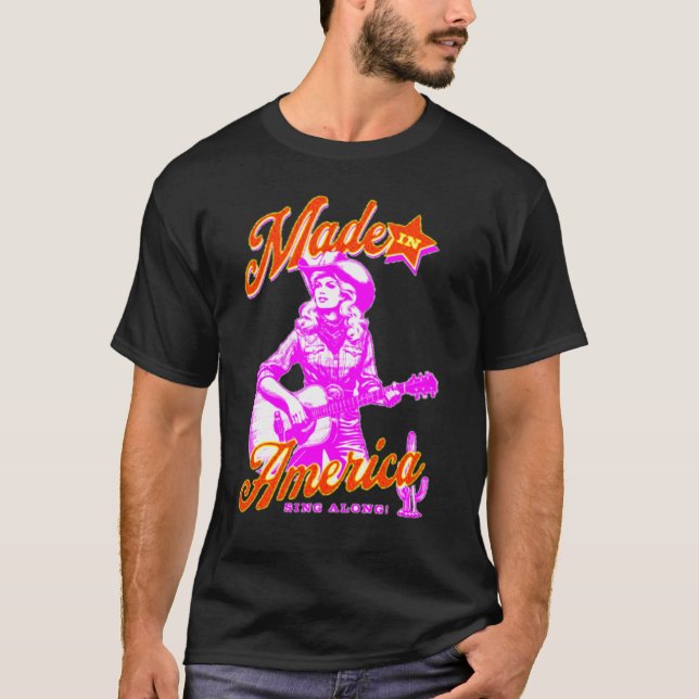 Gitarre Groove: Wo Strings Spin treffen T-Shirt (Vorderseite)