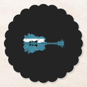 Gitarre   Guitar Lake Shadow Liebe Gitarre Musiker Untersetzer