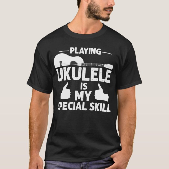 Gitarre Hawaiian Music Players Ukulele Player Musi T-Shirt (Vorderseite)