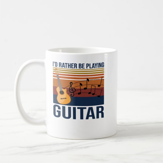 Gitarre Id lieber Gitarre135 Gitarrist spielen Kaffeetasse (Links)