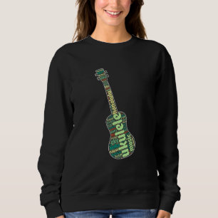 Gitarre Instrument Saite Musiker Ukelele Ukulele Sweatshirt