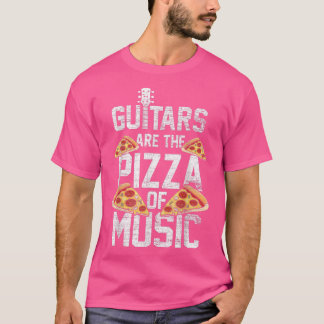Gitarre ist die Pizzeria des Musikgitarrist Food L T-Shirt