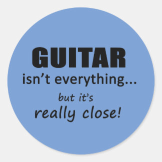 Gitarre ist nicht alles klassische Rundsticker Runder Aufkleber