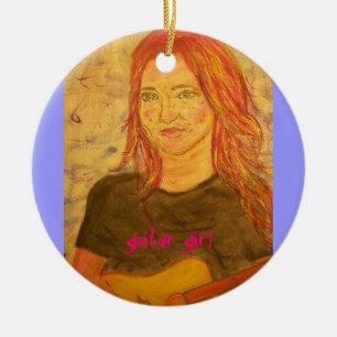 Gitarre Keramikornament