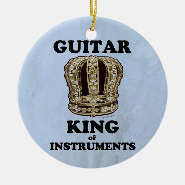 Gitarre King of Instruments Keramik Ornament (Vorne)