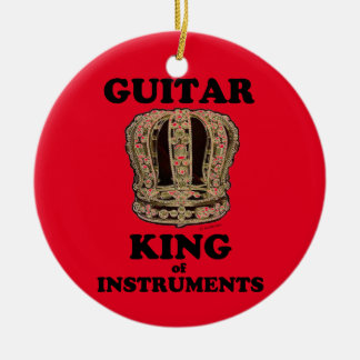 Gitarre King of Instruments Keramik Ornament