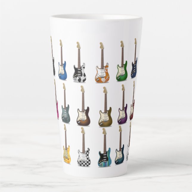 Gitarre Latte Tasse (Vorderseite)
