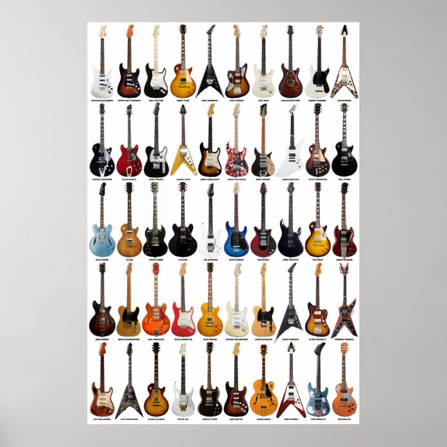 Gitarre Legends Poster (Vorne)