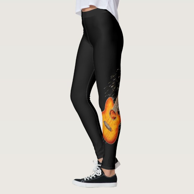 Gitarre leuchtet auf, Leggings (Links)