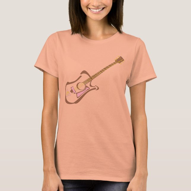 Gitarre-Liebe T-Shirt (Vorderseite)