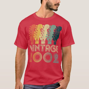 Gitarre Lover 20 Jahre Alte Geschenke Vintag 2002 T-Shirt