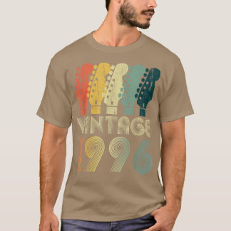 Gitarre Lover 26 Jahre Alte Geschenke Vintag 1996  T-Shirt