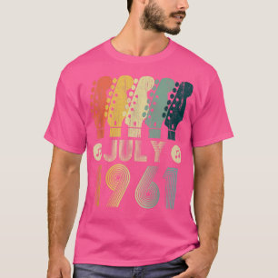 Gitarre Lover 61 Jahre Alte Geschenke Vintag 1961 T-Shirt