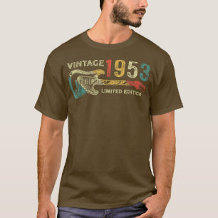 Gitarre Lover 69 Jahre Alte Geschenke Vintag 1953 T-Shirt
