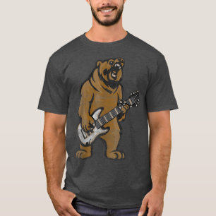 Gitarre Lover Bear Bass Gitarre Gitarrist M T-Shirt