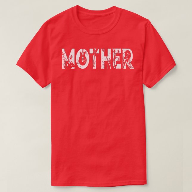 Gitarre Lover Gitarrist Mother Funny Music Mother T-Shirt (Design vorne)