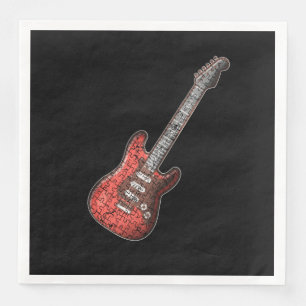 Gitarre Lover Guitar Player - Geschenk Serviette